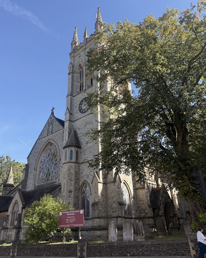 St George's Church on Beckenham High Street, in the heart of the area Elmes Homecare serves